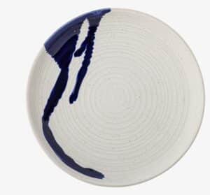 Speiseteller Okay in Blau mit modernem Design aus hochwertigem Keramikmaterial