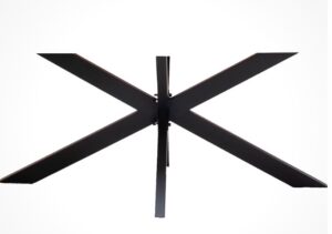 Sternfuß Schwarz aus Metall für Stühle und Tische robust und modern