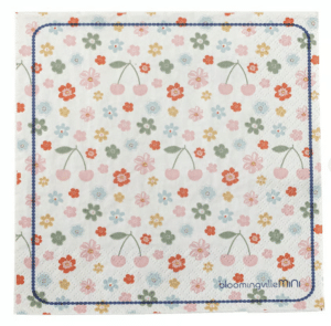 Servietten Cherry mit Kirschmotiv, dekorative Papierservietten für Feste und Anlässe