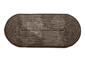 Teppich Zahina Braun in den Maßen 160 x 70 cm, modern und elegant, ideal für Wohnzimmer und Flur