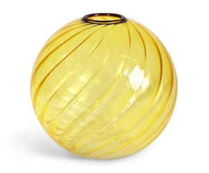 Vase Jaune elegante gelbe Keramikvase modernes Design hochwertige Wohnkultur