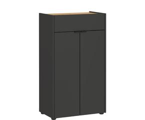 Bad-Midischrank B 60 x H 98 praktisch und platzsparend mit modernem Design in Weiß