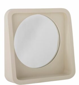 Spiegel mit Ablage in Cremefarbe für Badezimmer und Flur verstellbar und elegant