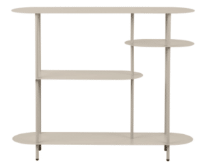 Konsole Rieti Beige moderner Beistelltisch mit eleganter Holzoberfläche und schlichten Linien für Wohnzimmer und Flur