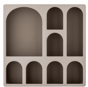 Regal Graphia 48 x 48 modernes weißes Bücherregal aus Holz für Wohnzimmer und Büro