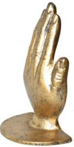 Buchstütze Betende Hand aus Holz in Handform für dekorative Bücherhaltung