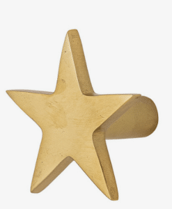 moderner Wandhaken in Sternform aus Metall ideal zur dekorativen Aufbewahrung im Flur und Schlafzimmer