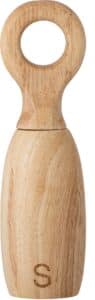Salzmühle Maritim mit maritimem Design aus Holz und Edelstahl für grobes Meersalz