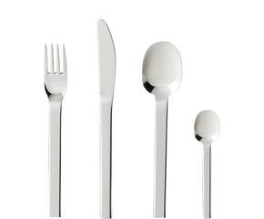 Hochglanzpoliertes Silberbesteck für 4 Personen 16-teiliges Set edles Besteck elegant