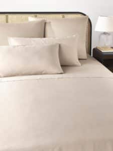 Baumwollsatin-Betttuch 240 x 280 cm weiches und hochwertiges Bettlaken aus Baumwollsatin für optimalen Schlafkomfort