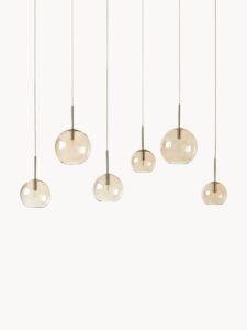 große Glaskugel Pendelleuchte modernes Design Wohnzimmerbeleuchtung