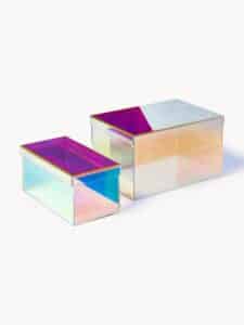 Aufbewahrungsboxen aus klarem Acrylglas 2er-Set für vielseitige und stilvolle Organisation