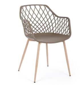Esszimmerstuhl in eleganter TAUPE Optik für stilvolles Esszimmer