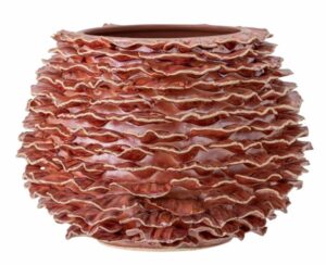 Vase MORENA elegant modernes Design aus Keramik in Weiß