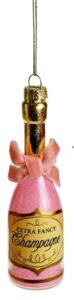 Glasanhänger Champagne PINK eleganter Schmuckanhänger aus Glas in roséfarbenem Champagner-Ton für stilvolle Accessoires