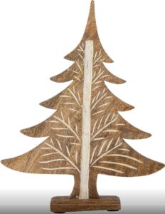Deko Weihnachtsbaum aus Holz handgefertigt natürliche Weihnachtsdekoration für Wohnzimmer und Büro