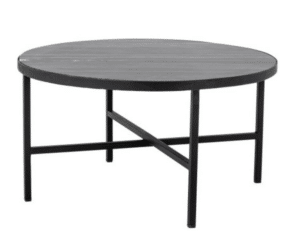 Couchtisch aus weißem Marmor mit einem Durchmesser von 72 cm und einer Höhe von 41 cm modern und elegant