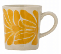 Tasse Gelb aus Keramik mit Henkel für Kaffee oder Tee