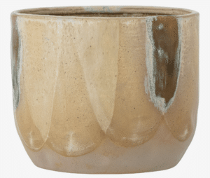 Moderner Übertopf May aus Keramik in schlichtem Design, ideal für Pflanzen und als stilvolle Wohnaccessoire