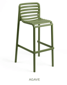 Nardi Barstuhl Doga Farbe Agave modernes Design wetterfest hoher Sitzkomfort