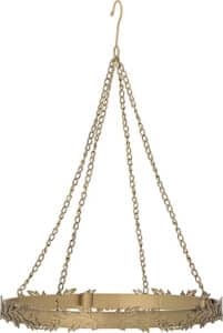 Adventluster WENZE in elegantem Gold mit vier Kerzenhalterungen und festlichem Design