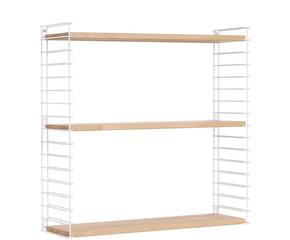 Wandregal individuell einstellbar in den Maßen Breite 70 cm und Höhe 68 cm modernes Design praktische Aufbewahrung