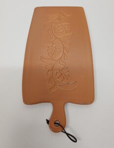 Servierbrett Fleur aus Holz mit Blumenmuster für stilvolles Servieren