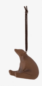 Baumbehang aus Holz in Form eines Bären 1 Stück dekorativer Weihnachtsbaumschmuck
