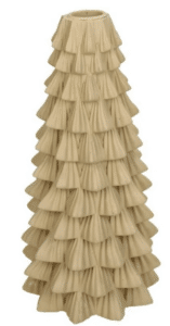 Kerzenhalter TREE Beige aus Holz modernes Design elegant für Stabkerzen Wohnzimmer Dekoration
