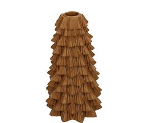 Kerzenhalter TREE in Braun aus Holz für stilvolle Wohnraumdekoration